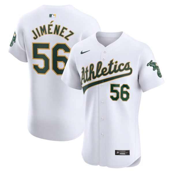 Dany Jimenez Oakland Athletics Nike Home Elite Player Jersey – White –