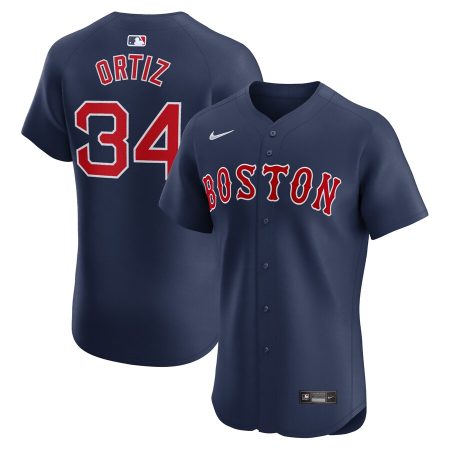 David Ortiz Boston Red Sox Nike Alternate Elite Player Jersey – Navy –