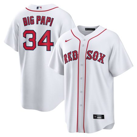 David Ortiz Boston Red Sox Nike Big Papi Replica Jersey – White –