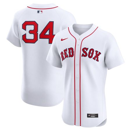David Ortiz Boston Red Sox Nike Home Elite Jersey – White –