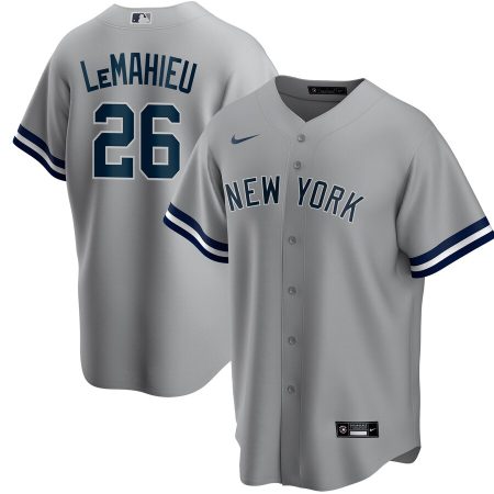 DJ LeMahieu New York Yankees Nike Road Replica Player Jersey – Gray –
