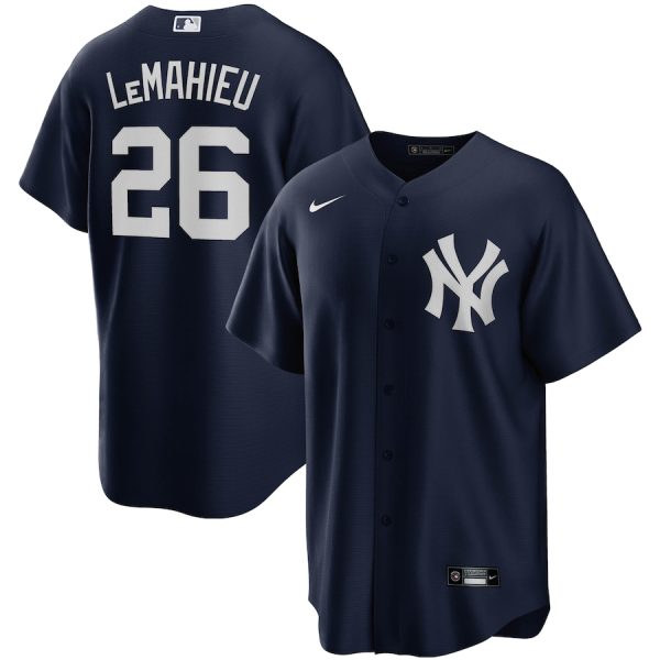 DJ LeMahieu New York Yankees Nike Alternate Replica Player Jersey – Navy –
