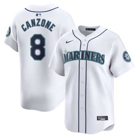 Dominic Canzone Seattle Mariners Nike Home Limited Player Jersey – White –