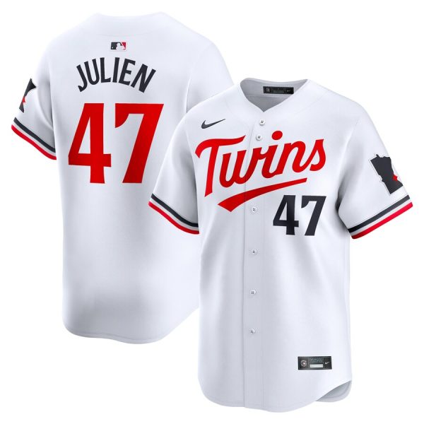 Edouard Julien Minnesota Twins Nike Home Limited Player Jersey – White –