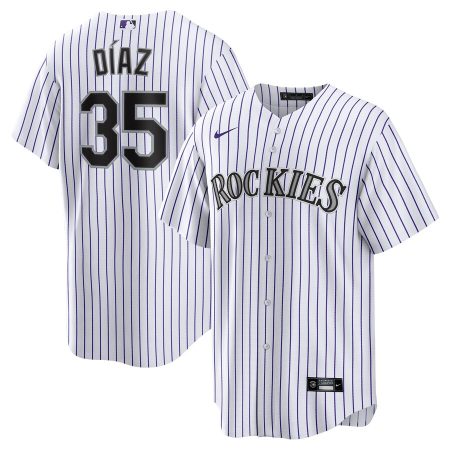 Elias Díaz Colorado Rockies Nike Home  Replica Player Jersey – White –