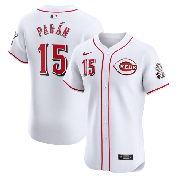Emilio Pagan Cincinnati Reds Nike Home Elite Player Jersey – White –