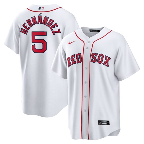 Enrique Hernandez Boston Red Sox Nike Home Official Replica Player Jersey – White –