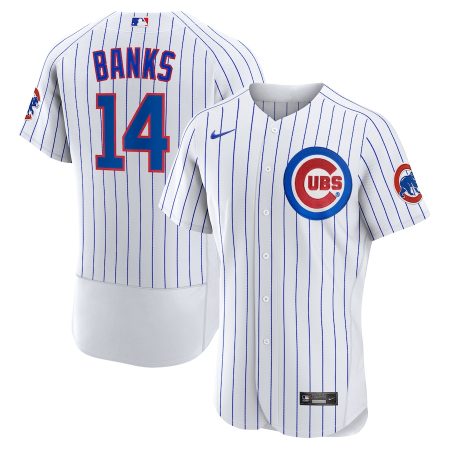 Ernie Banks Chicago Cubs Nike Home Retired Player Jersey – White –
