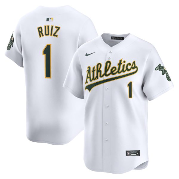 Esteury Ruiz Oakland Athletics Nike Home Limited Player Jersey – White –