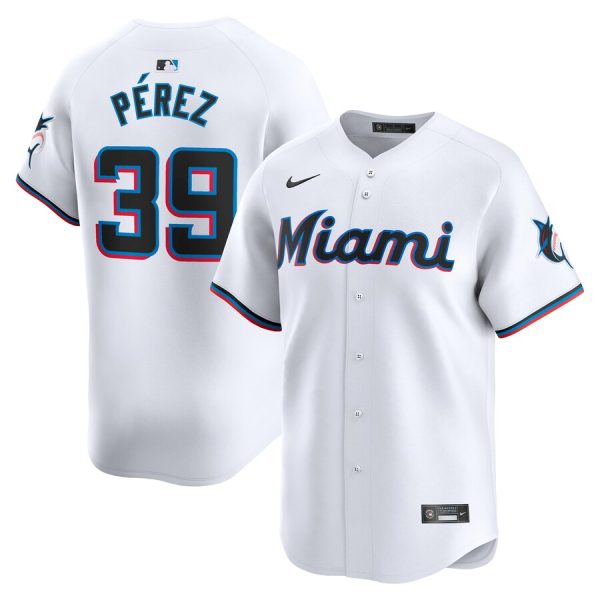 Eury Pérez Miami Marlins Nike Home Limited Player Jersey – White –