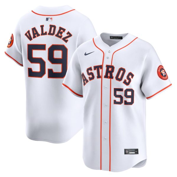 Framber Valdez Houston Astros Nike Home Limited Player Jersey – White –