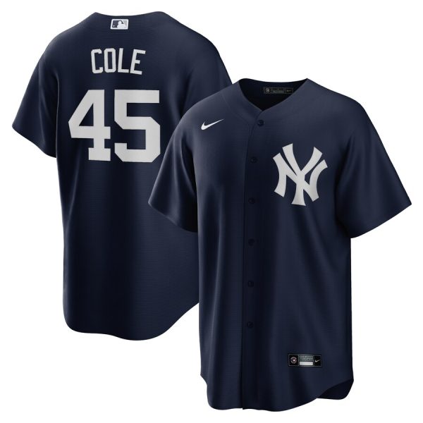 Gerrit Cole New York Yankees Nike Alternate Replica Player Name Jersey – Navy –
