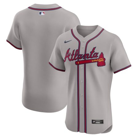 Atlanta Braves Nike Road Elite Jersey – Gray –