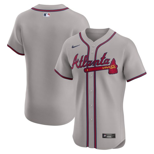 Atlanta Braves Nike Road Elite Jersey – Gray –