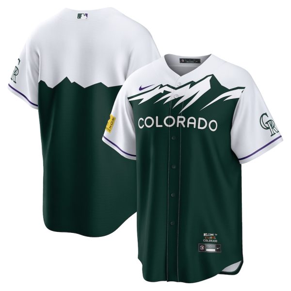 Colorado Rockies Nike City Connect Replica Team Jersey – Green –