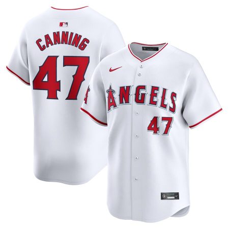 Griffin Canning Los Angeles Angels Nike Home Limited Player Jersey – White –