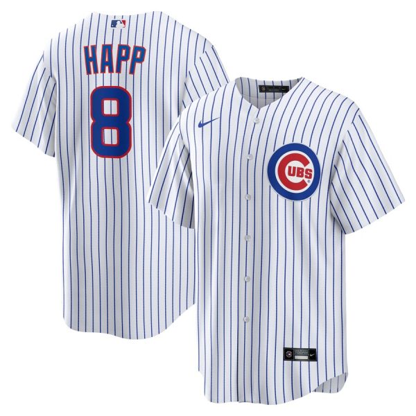 Ian Happ Chicago Cubs Nike Home Replica Jersey – White –