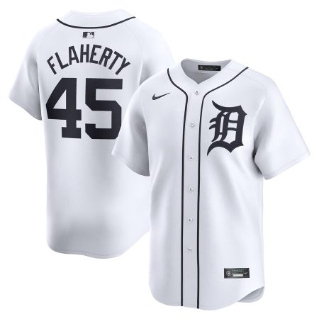 Jack Flaherty Detroit Tigers Nike Home Limited Player Jersey – White –