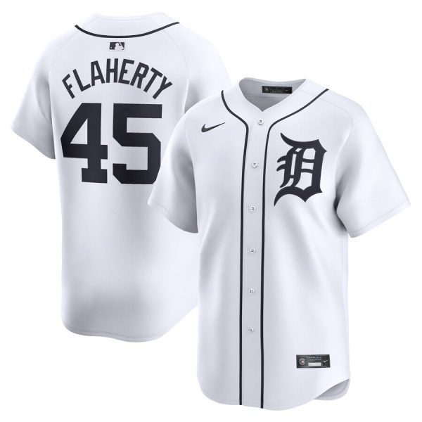 Jack Flaherty Detroit Tigers Nike Home Limited Player Jersey – White –