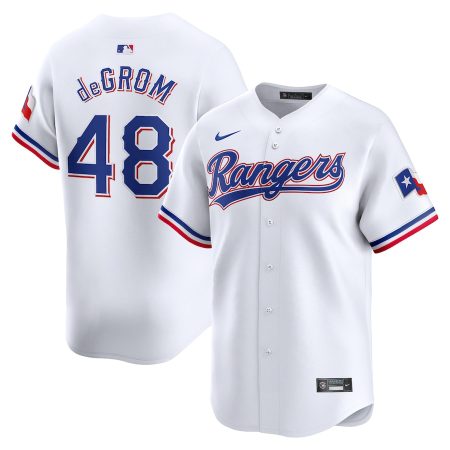 Jacob deGrom Texas Rangers Nike Home Limited Player Jersey – White –