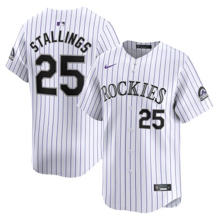 Jacob Stallings Colorado Rockies Nike Home Limited Player Jersey – White –