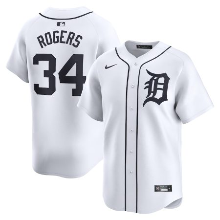 Jake Rogers Detroit Tigers Nike Home Limited Player Jersey – White –