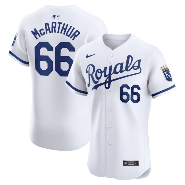 James Macarthur Kansas City Royals Nike Home Elite Player Jersey – White –