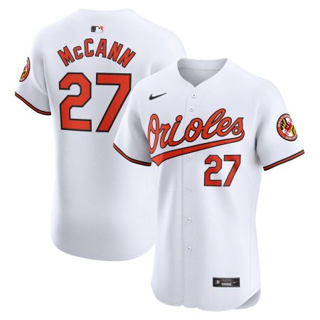 James McCann Baltimore Orioles Nike Home Elite Player Jersey – White –