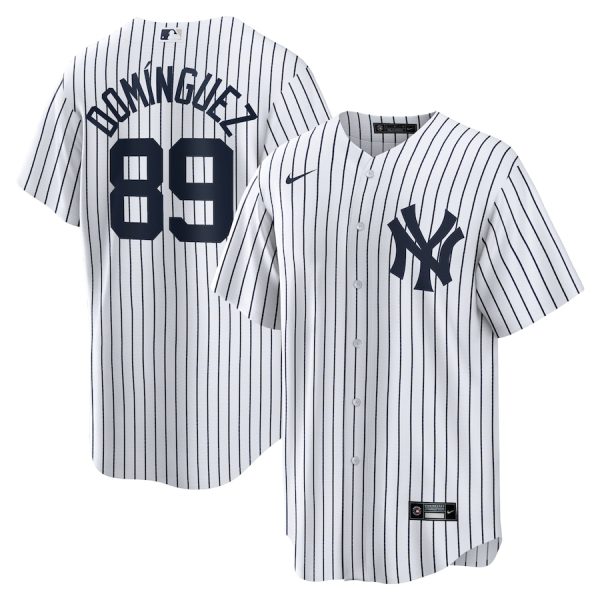 Jasson Dominguez New York Yankees Nike Home Official Replica Player Jersey – White –