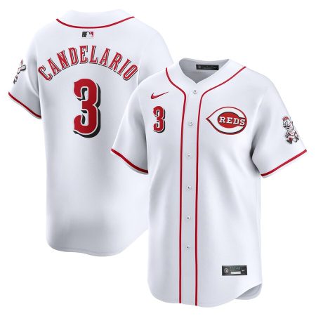 Jeimer Candelario Cincinnati Reds Nike Home Limited Player Jersey – White –