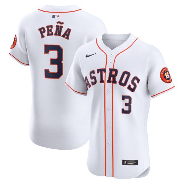 Jeremy Peña Houston Astros Nike Home Elite Player Jersey – White –