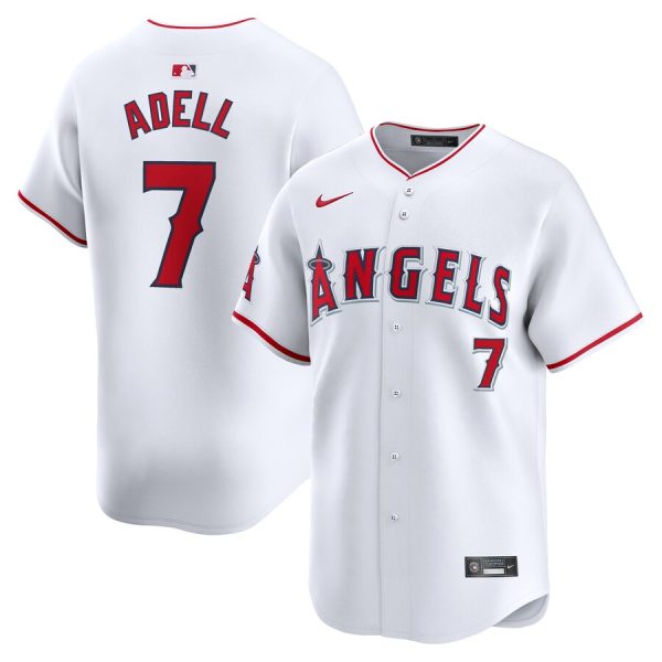 Jo Adell Los Angeles Angels Nike Home Limited Player Jersey – White –