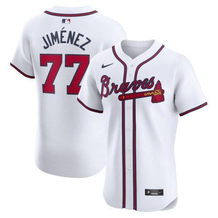 Joe Jimenez Atlanta Braves Nike Home Elite Player Jersey – White –