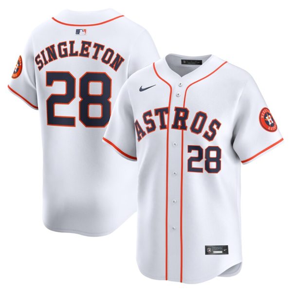 Jon Singleton Houston Astros Nike Home Limited Player Jersey – White –