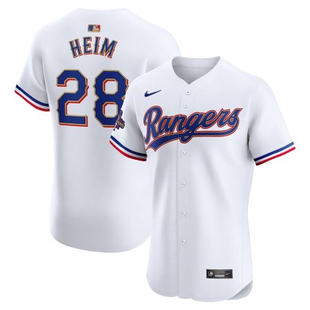 Jonah Heim Texas Rangers Nike 2024 Gold Collection Elite Player Jersey – White –
