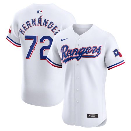Jonathan Hernández Texas Rangers Nike Home Elite Player Jersey – White –