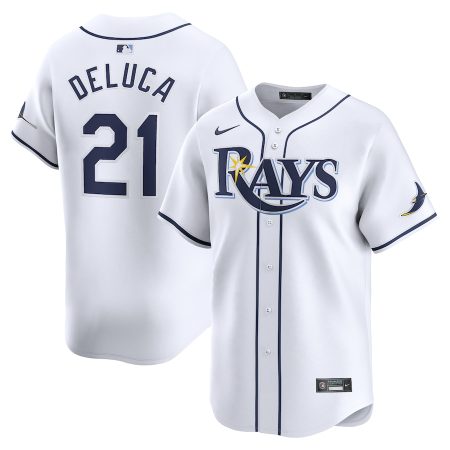 Jonny DeLuca Tampa Bay Rays Nike Home Limited Player Jersey – White –