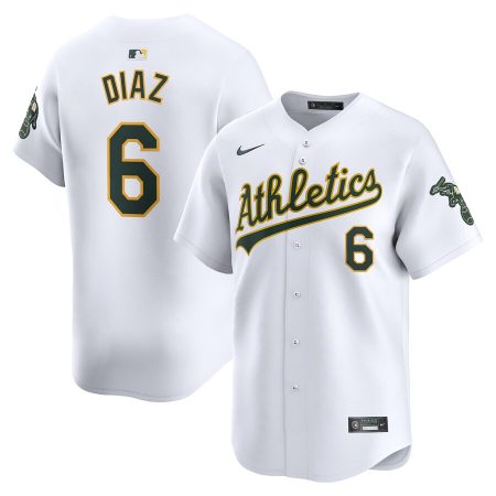 Jordan Diaz Oakland Athletics Nike Home Limited Player Jersey – White –