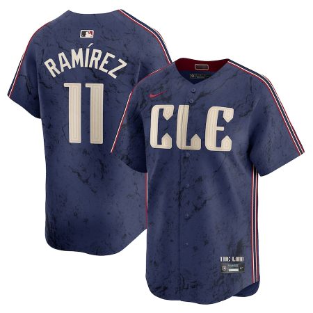 Men’s Cleveland Guardians Jose Ramirez Nike Navy 2024 City Connect Limited Jersey –