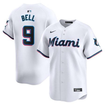 Josh Bell Miami Marlins Nike Home Limited Player Jersey – White –
