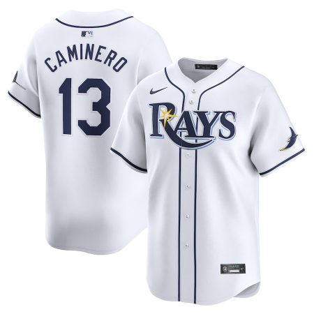 Junior Caminero Tampa Bay Rays Nike Home Limited Player Jersey – White –