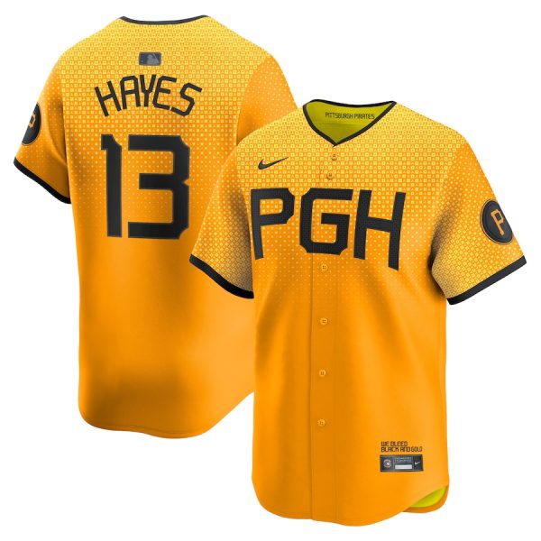 Ke’Bryan Hayes Pittsburgh Pirates Nike City Connect Limited Player Jersey – Gold –