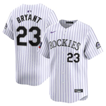 Kris Bryant Colorado Rockies Nike 2024 MLB World Tour Mexico City Series Home Limited Player Jersey – White –