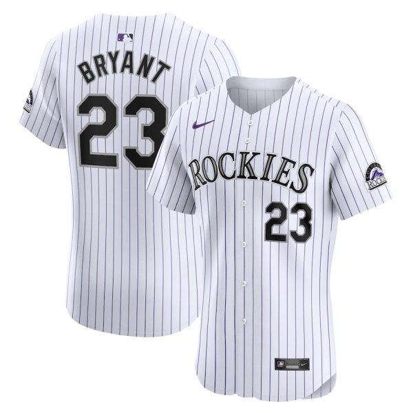 Kris Bryant Colorado Rockies Nike Home Elite Jersey – White –