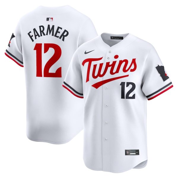 Kyle Farmer Minnesota Twins Nike Home Limited Player Jersey – White –