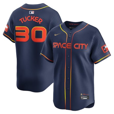 Kyle Tucker Houston Astros Nike City Connect Limited Player Jersey – Navy –