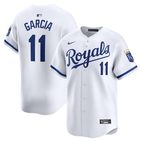 Maikel Garcia Kansas City Royals Nike Home Limited Player Jersey – White –