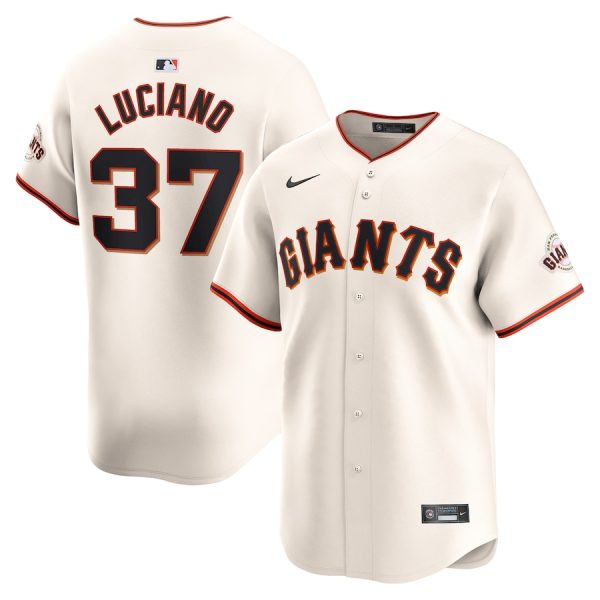 Marco Luciano San Francisco Giants Nike Home Limited Player Jersey – Cream –