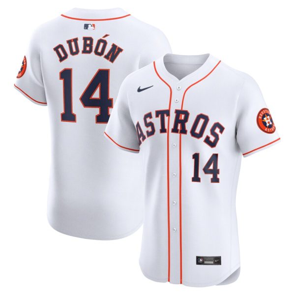 Mauricio Dubon Houston Astros Nike Home Elite Player Jersey – White –