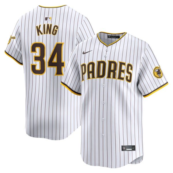 Michael King San Diego Padres Nike Home Limited Player Jersey – White –